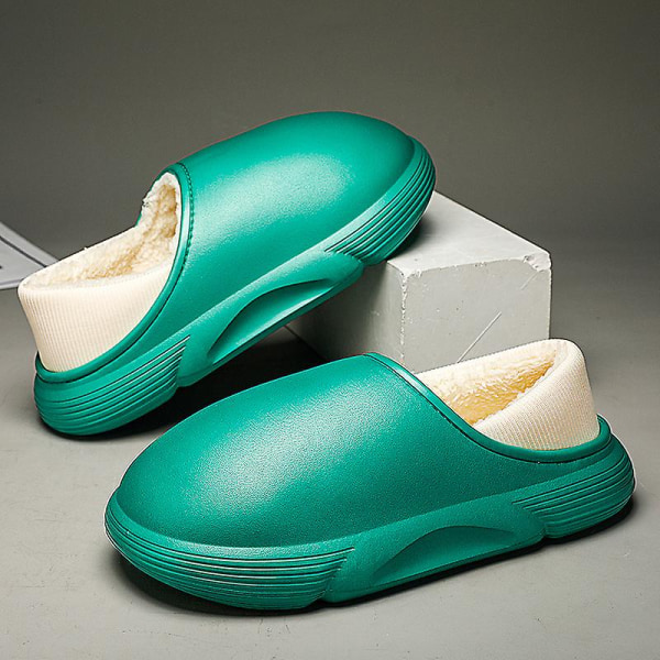 Män Kvinnor Bomulttofflor Modesandaler Utomhus Halkfria Inomhusskor Yj5750 Green 39-40