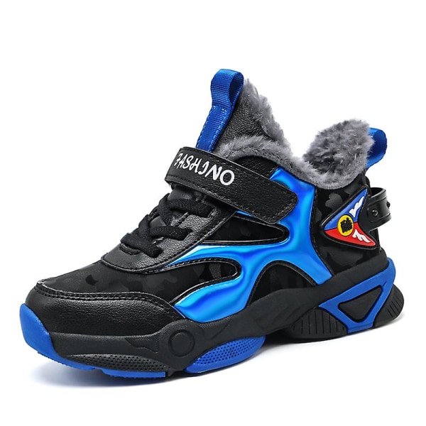 Pojkar Flickor Sonw Sneakers Keep Warm Löparskor Mode Sportskor för barn 2L866 BlackBlue 31