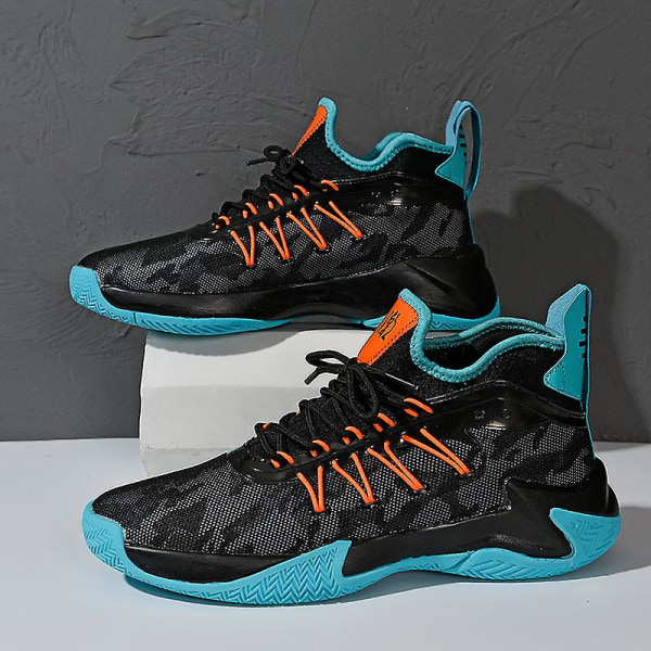 Basketskor för män Mode Halkfria sneakers Sportskor som andas 3Al098 Black 43