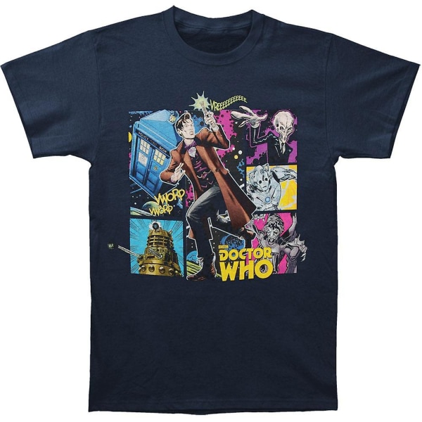 Doctor Who Comic Doctor Composition T-shirt XXL