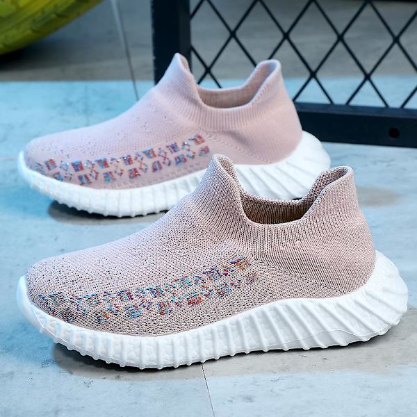 Sneakers för barn som andas löparskor Mode Sportskor Wz631 Pink 29