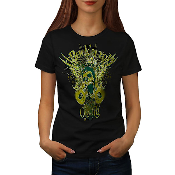 Rock N Roll Gang Musik Dam Blackt-shirt | Wellcoda XXL