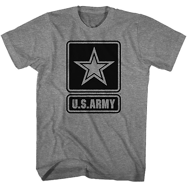 U.s Army Star Logo Grå T-shirtkläder L