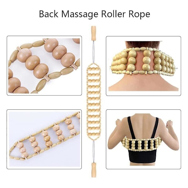 5 i 1 Maderoterapia Kit Träterapi massageverktyg Anti-celluliter set Kvalitet