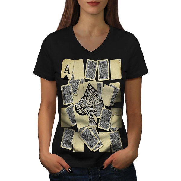 Spader Ess Kort Kvinnor T-shirt L