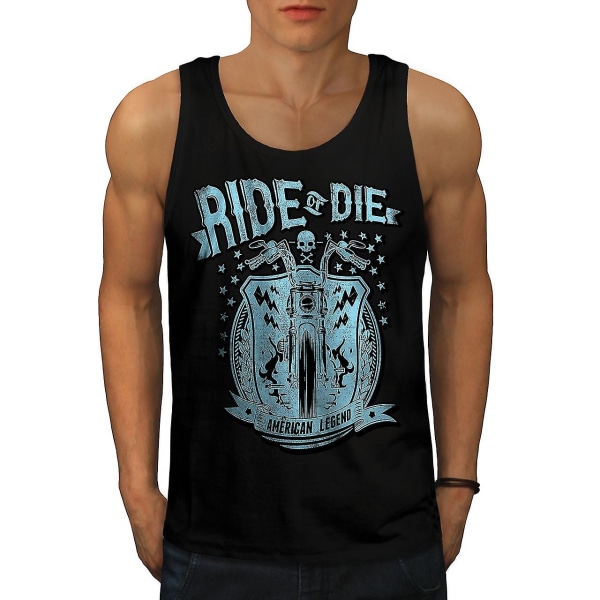 Ride America Die Biker Men Linne XL