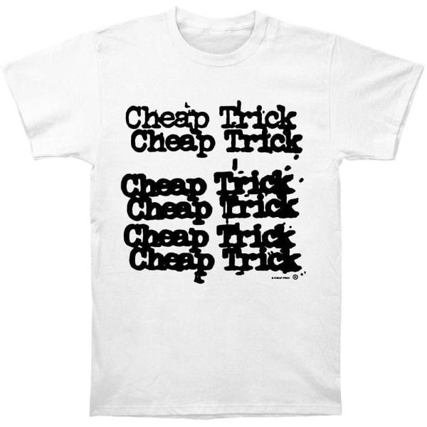 Billig Trick Stacked Logo Vit T-shirt White L