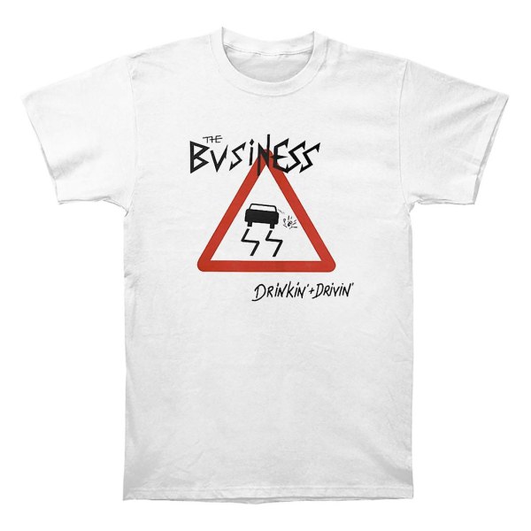 The Business Drinkin + Drivin White T-shirt XL