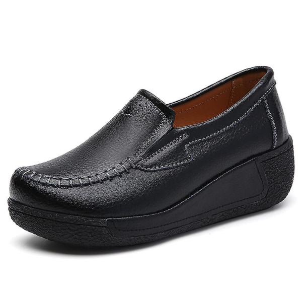 Damskor för casual Loaferskor Mammaskor 3A5588 Black 39