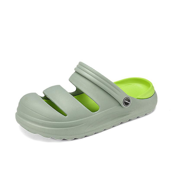 Män Dam Strandtofflor Mode Sandaler Utomhus Halkfria inomhusskor 2766 Green 40-41