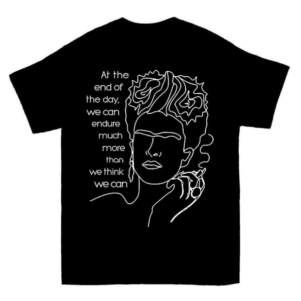 Frida Kahlo Citat i slutet av dagen T-shirt XL