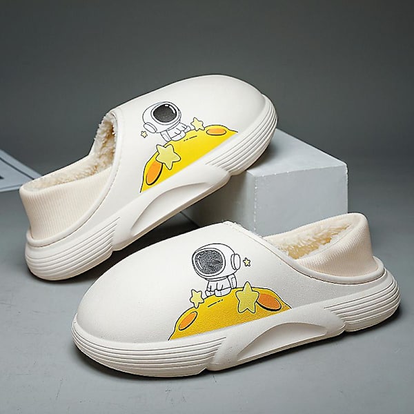 Män Kvinnor Bomulttofflor Modesandaler Utomhus Halkskydd inomhus Yj5751 Beige 40-41