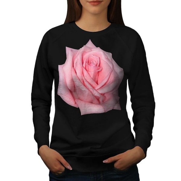 Vacker Flower Women Blacksweatshirt L