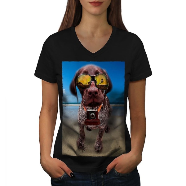 Strandglasögon Rolig T-shirt för kvinnor M