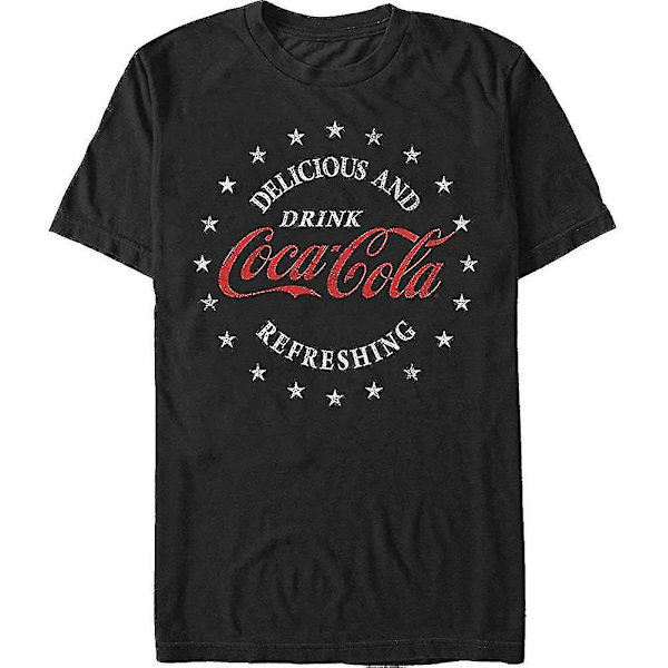 Coca-cola Amerikansk klassisk T-shirt herr Svart S
