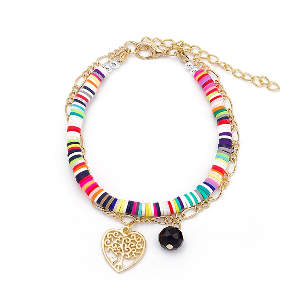 Pärlarmband Beach Double Layer Evil Eye