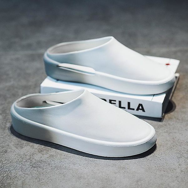 Män Kvinnor Strandtofflor Mode Sandaler Utomhus Halkfria inomhusskor YJ92112 WhiteGray 41-42