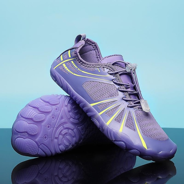 Vattenskor för män Quick-Dry Aqua Yoga Skor Barefoot Beach Sport Skor Yj6261 Purple 39