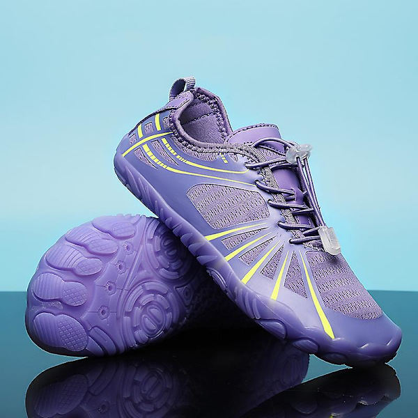Vattenskor för män Quick-Dry Aqua Yoga Skor Barefoot Beach Sport Skor Yj6261 Purple 43