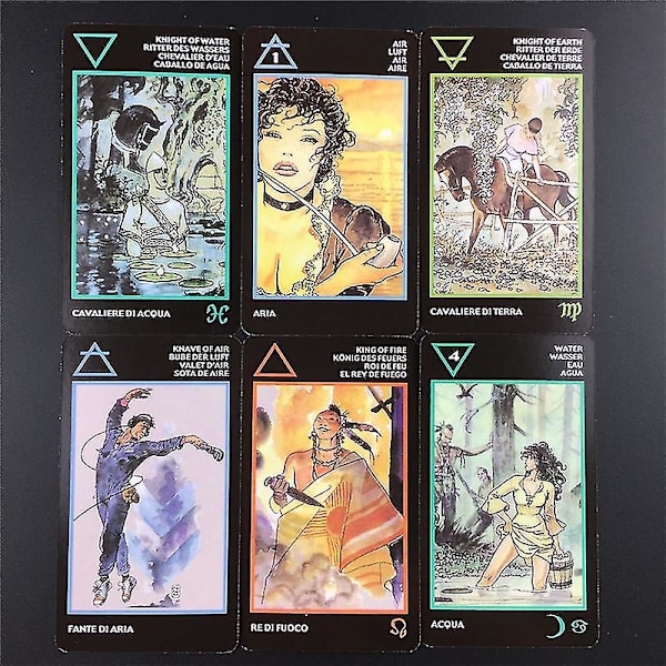 2020 högkvalitativa nya tarot av Manara-kort av Milo Manara Pdf-guidebok spelkort för festspel49st Ts11