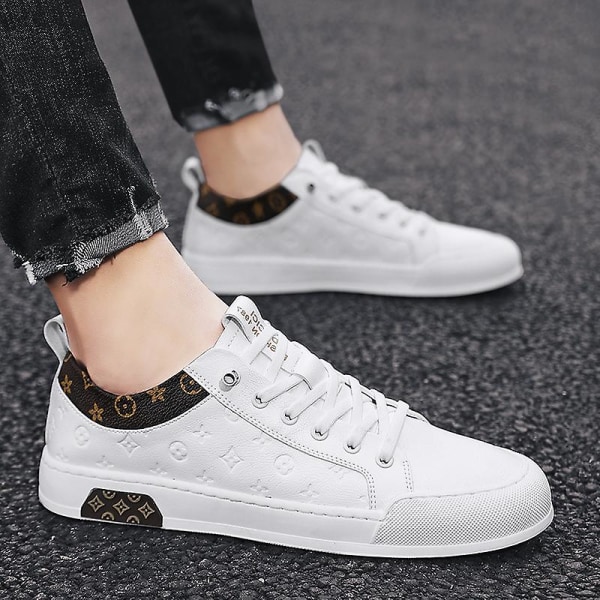 Herr Casual Skor Mode Sneakers Sportskor Frtd2212 White 39