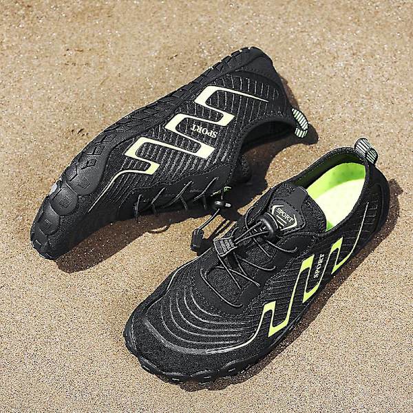 Herr River Walking Shoes Water Shoes Quick Drying River Sea Water Sneakers 89 Black 45