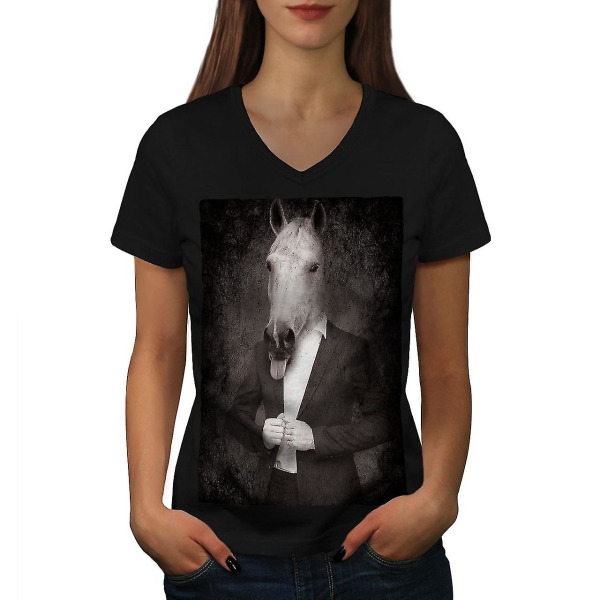 Häst kostym slips Cool kvinnor T-shirt S