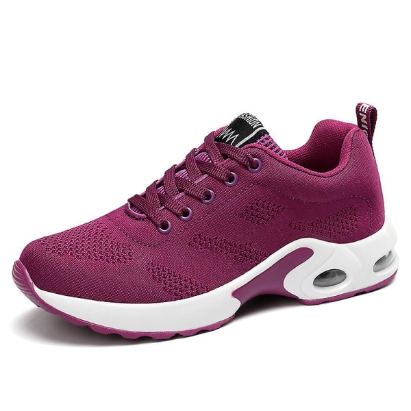 Air Cushion Sneakers för damer Shoes Damping Running Shoes 1727 Purple 41