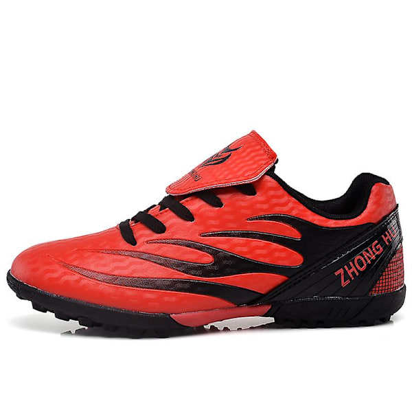 Fotbollsskor för barn Pojkar Fotbollsskor Grästräning Sport Skor Sneakers 3B788 Red 37