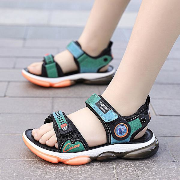 Pojkar Summer Outdoor Sandals Fisherman Sandals Lättvikts Sport Sandaler 3Cb806 Green 28