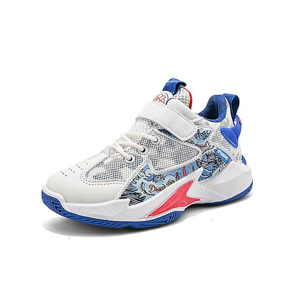 Barn Sneakers Andas Pojkar Flickor Skateboard Skor Löparskor D808 Blue 40