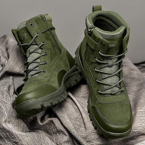 Herr Military Boot Combat Herr Stövlar Tacticalhane Shoes Work Safety Shoes Yj701 Green 41
