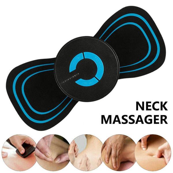 Nackkotan Massage Stick Blå Lätt Bärbar Ergonomisk Mini Abs Electric Ems Halsmassager