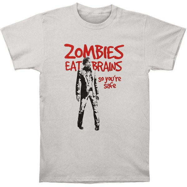 Humor Zombies hjärnor T-shirt L