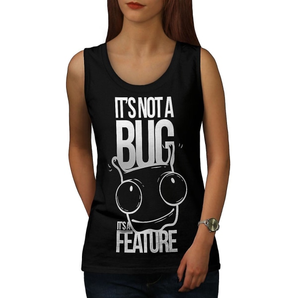 Not A Bug Geek Women Blacktank Top M