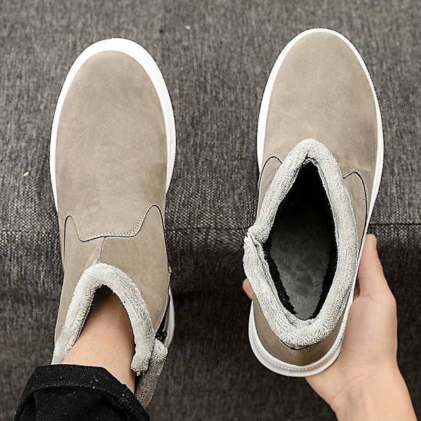 Snöstövlar för män varma ankelstövlar Anti-halk vinter utomhus casual 2Lk6308 Gray 41