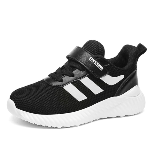 Sneakers för barn Halkfria ventilerande sportlöparskor H623 Black 31
