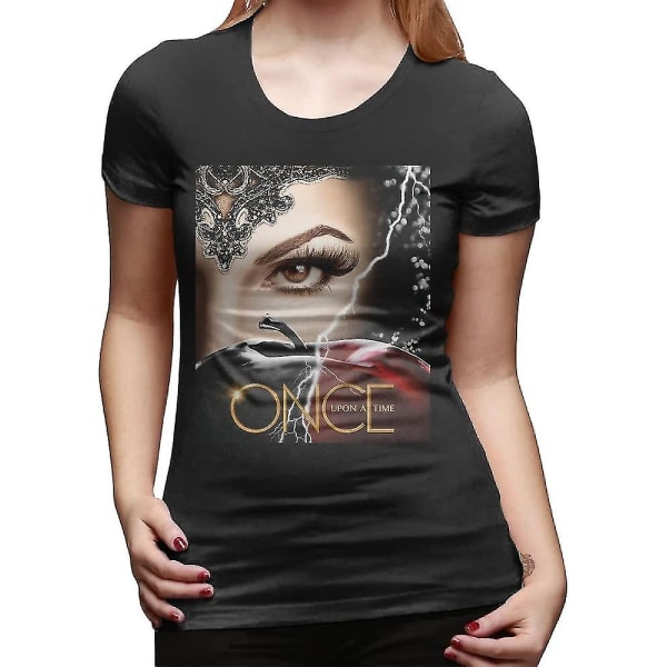 Vele Kateo Once Upon A Time Säsong 6 T-shirts med o-ringad krage för damer M