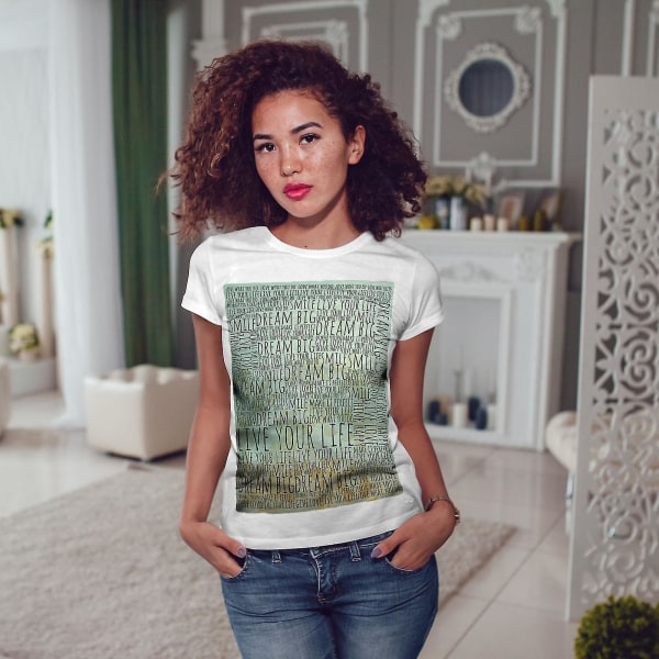 Dröm stora positiva kvinnor T-shirt S