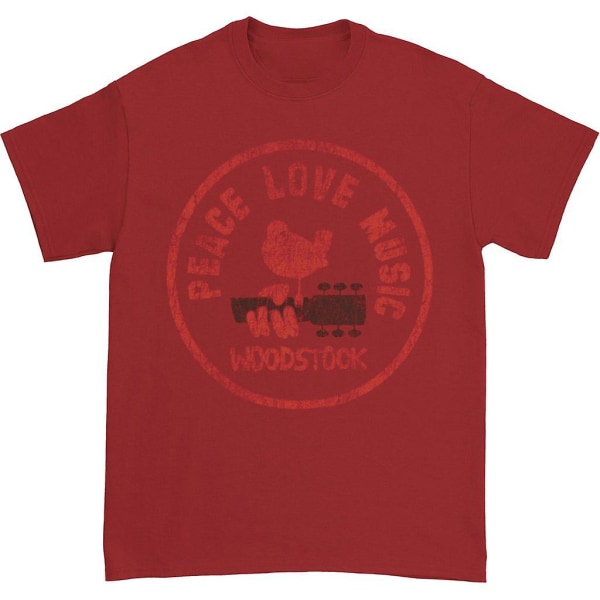 Woodstock Peace Love Music T-shirt XL