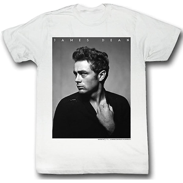 James Dean tröja James profil Vuxen vit T-shirt T-shirt (liten) 3XL