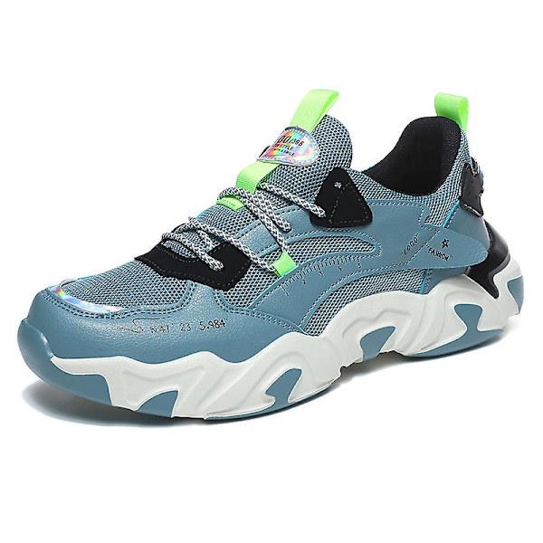 Basketskor för män Andas Sneakers Löparskor 3A6636 Cyan 44