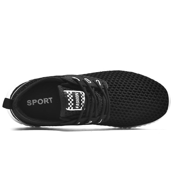 Sneakers för herr Löpartennisskor Lättviktsventilerande Sport Athletic 3C6920 BlackWhite 43