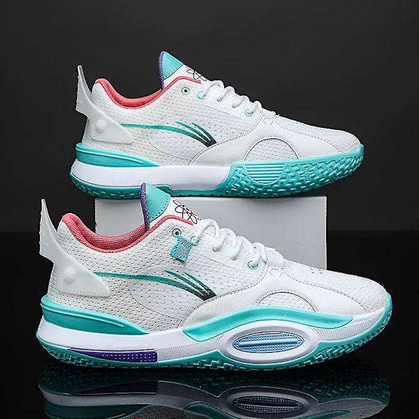 Basketskor för män Mode Halkfria sneakers Sportskor som andas Yj2199 White 36