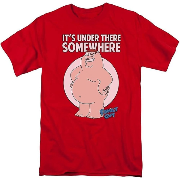 Family Guy Herr Somewhere T-shirt Röd XL