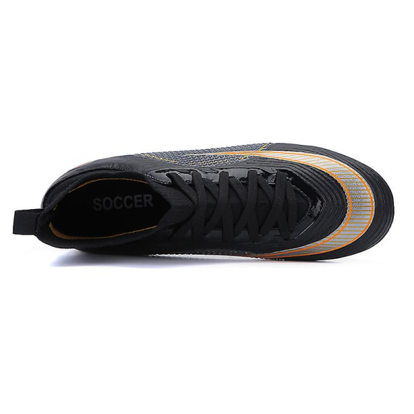 Fotbollsskor för män Halkfria fotbollsskor för herr, Gräs Fotbollssneakers Yj777 Black 37
