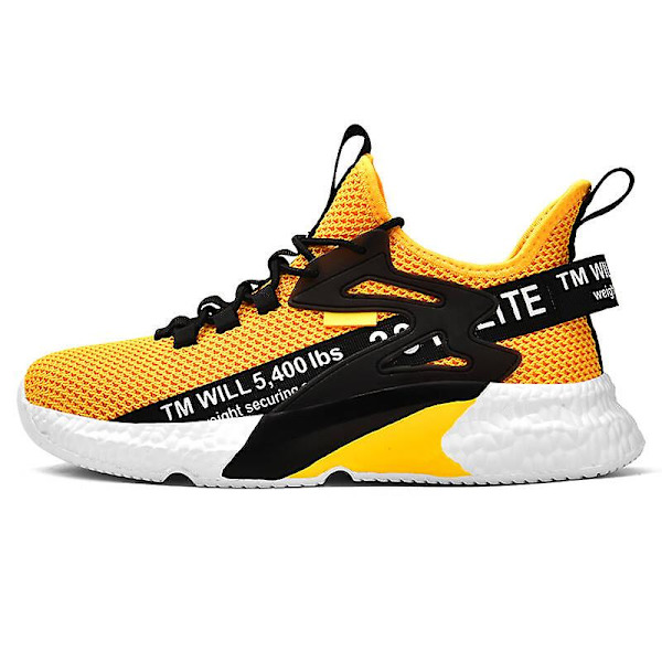 Herr Dam Sneakers Andas löparskor Mode Sportskor Yja203 Yellow 44