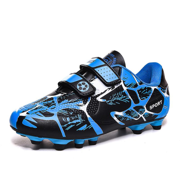 Fotbollsskor Barn Fotbollsskor Vuxen Fotbollsskor Grästräning Sport Skor Sneakers 3B1616 Blue 33