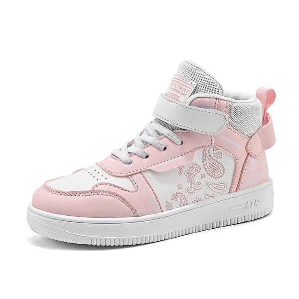 Barn Sneakers Andas Pojkar Flickor Skateboard Skor Löparskor 2La310 Pink 30