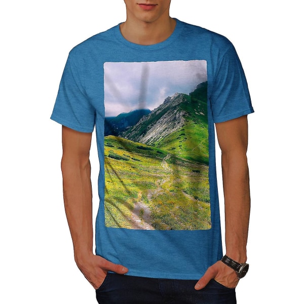 Mountain Top Field Men Royal T-shirt M